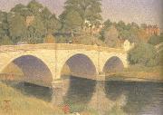 Joseph E.Southall Dinham Bridge painting